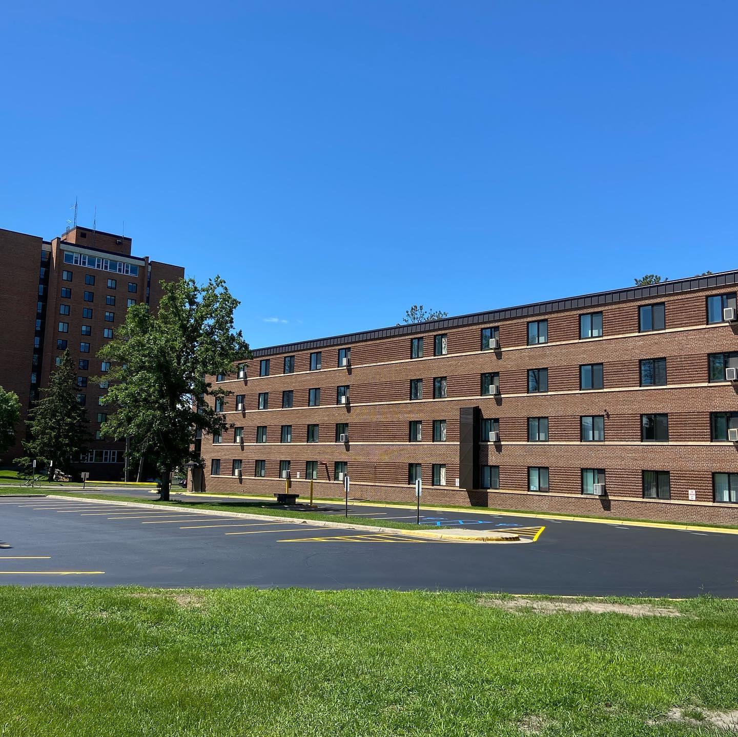 Cedar Hall exterior and parking lot